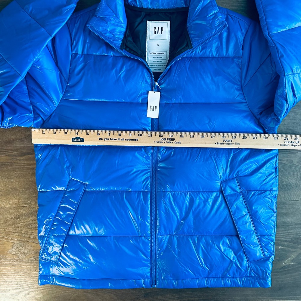 Gap ColdControl Puffer Jacket Mens Small Blue Wat… - image 4